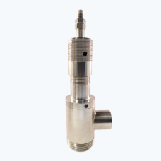 Ограничительный клапан угловой с механическим воздуховыпуском Р-С Dn32 AISI 304 (АРТ 5370)