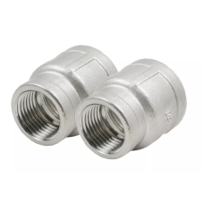 Переход нержавеющий  (футорка) ВР-ВР 1/2"-3/8" ISO DN15/10 (21,3/17,2 мм) AISI 304
